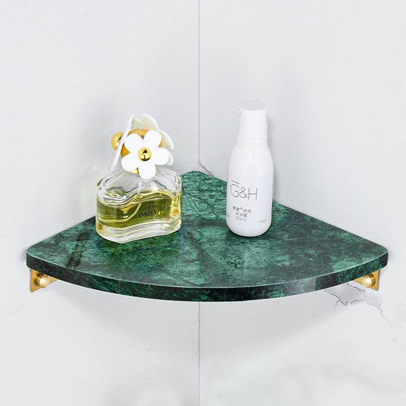 Triangle Shelf Bathroom Corner Wall Hanging Toilet Shower Room Storage Rack - Mubimart