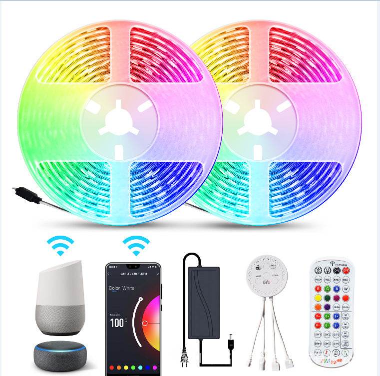 Tuya APP Control LED WIFI Smart Voice Light Strip Set - Mubimart