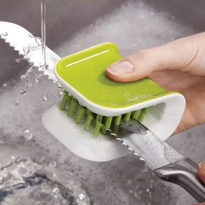 U-Shaped Knife And Cutlery Cleaner Brush Home Kitchen Cleaning Brushes Bristle Scrub Kitchen Washing - Mubimart
