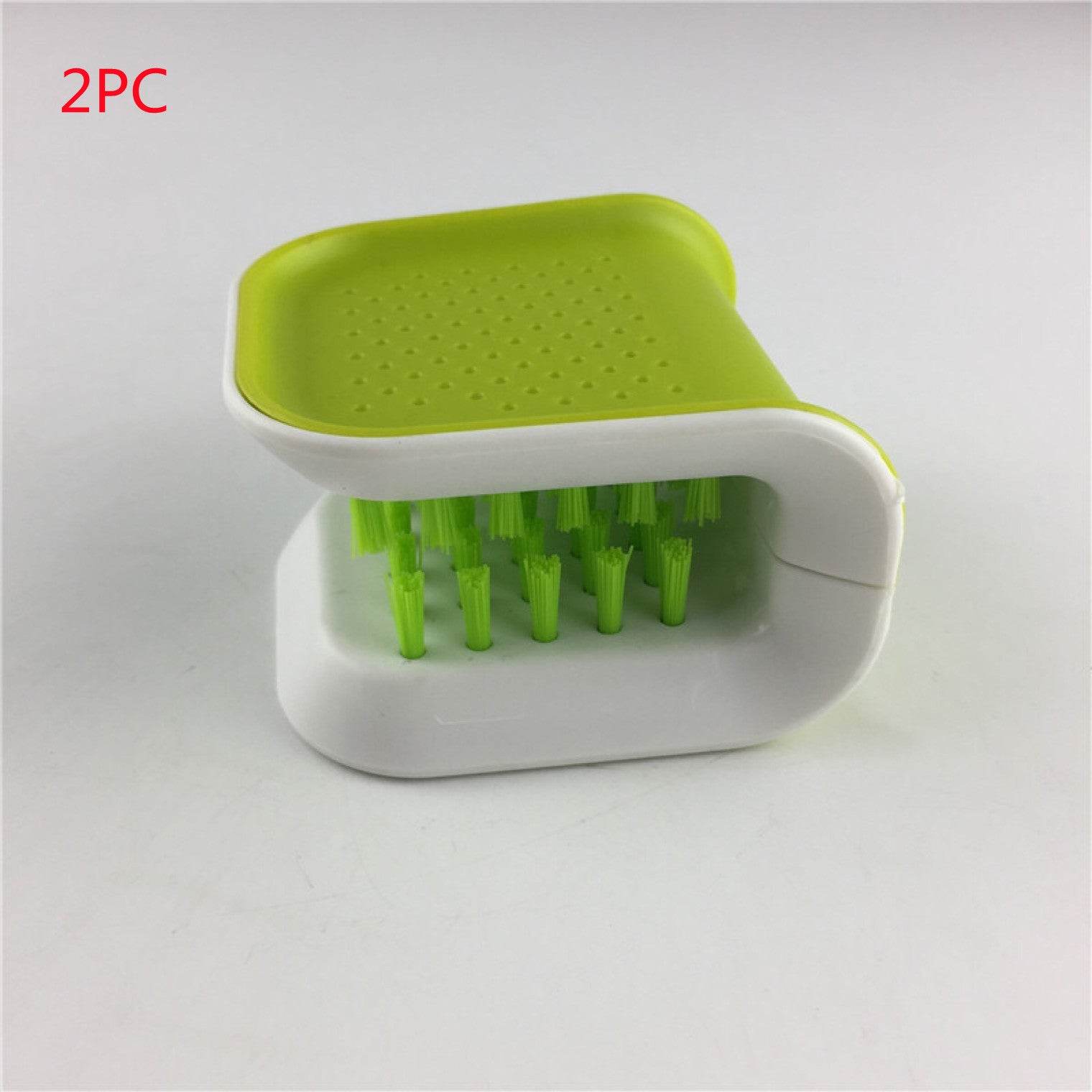 U-Shaped Knife And Cutlery Cleaner Brush Home Kitchen Cleaning Brushes Bristle Scrub Kitchen Washing - Mubimart