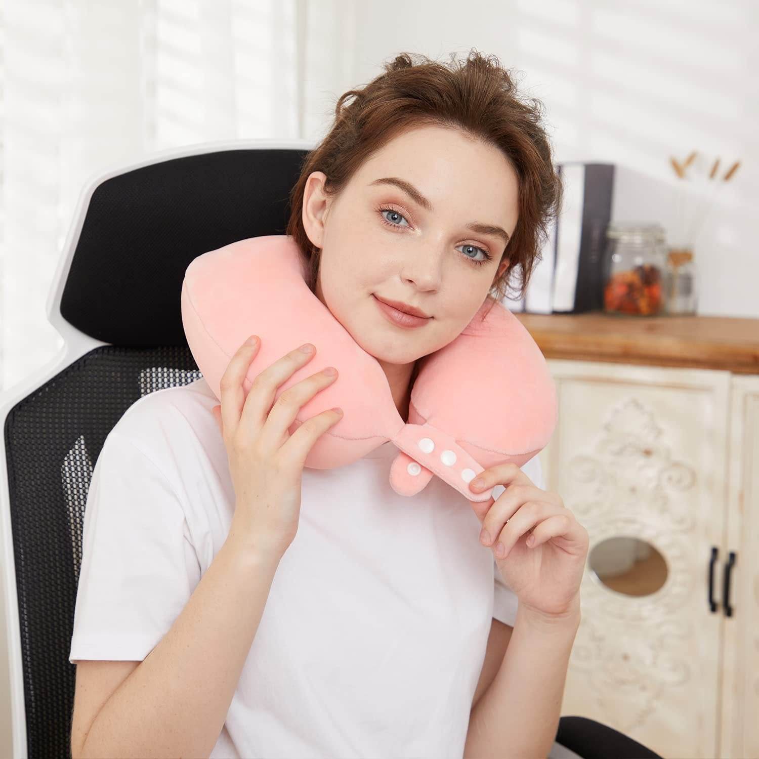 U Shaped Pillow Travel Neck Pillow Memory Foam - Mubimart