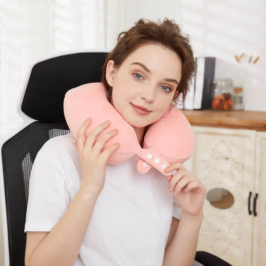 U-Shaped-Pillow-Travel-Neck-Pillow-Memory-Foam-Mubimart-5952 - Mubimart