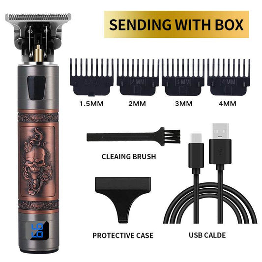 USB Electric Hair Clippers Rechargeable Shaver Beard Trimmer - Mubimart