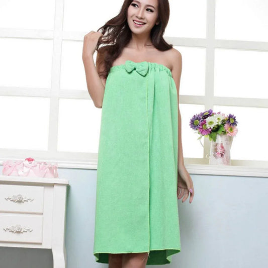 Ultra-fine-Top-Bow-Wearable-Beauty-Salon-Bath-Towels-Mubimart-3220 - Mubimart