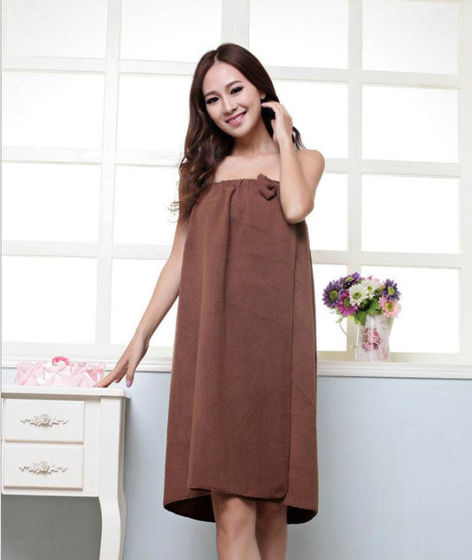 Ultra-fine Top Bow Wearable Beauty Salon Bath Towels - Mubimart