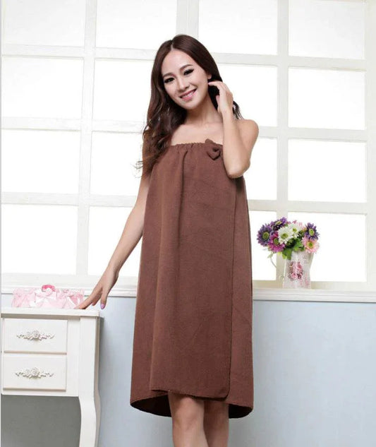 Ultra-fine-Top-Bow-Wearable-Beauty-Salon-Bath-Towels-Mubimart-9838 - Mubimart