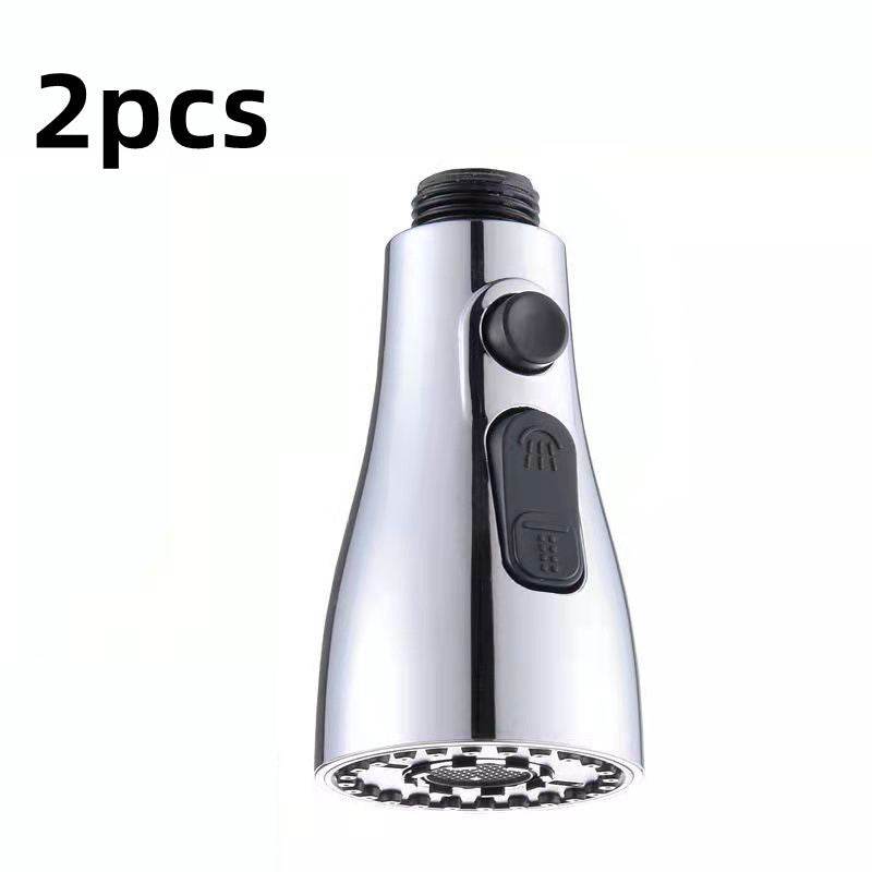 Universal Pressurized Faucet Sprayer Anti-splash 360 Degree Rotating Water Tap Three Stall Water Saving Faucet Nozzle Adapter - Mubimart