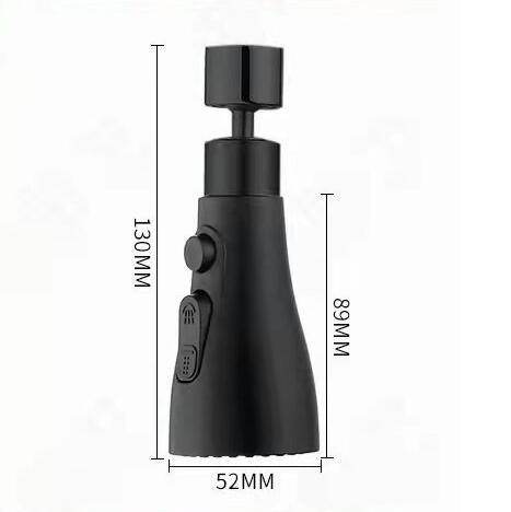 Universal Pressurized Faucet Sprayer Anti-splash 360 Degree Rotating Water Tap Three Stall Water Saving Faucet Nozzle Adapter - Mubimart