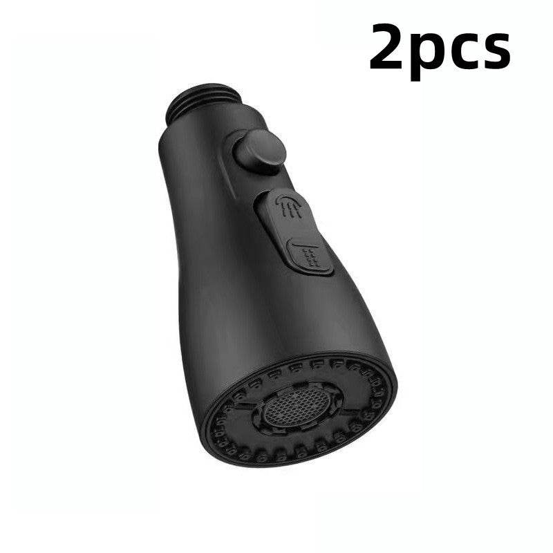Universal Pressurized Faucet Sprayer Anti-splash 360 Degree Rotating Water Tap Three Stall Water Saving Faucet Nozzle Adapter - Mubimart
