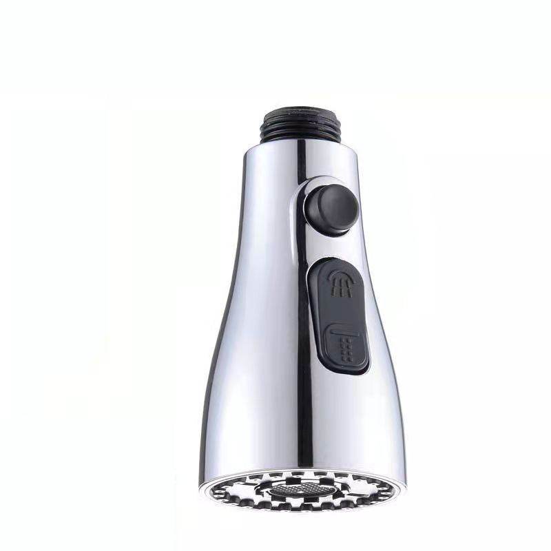 Universal Pressurized Faucet Sprayer Anti-splash 360 Degree Rotating Water Tap Three Stall Water Saving Faucet Nozzle Adapter - Mubimart