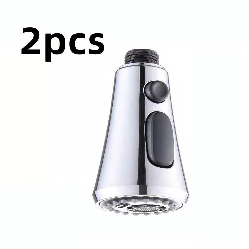 Universal Pressurized Faucet Sprayer Anti-splash 360 Degree Rotating Water Tap Three Stall Water Saving Faucet Nozzle Adapter - Mubimart