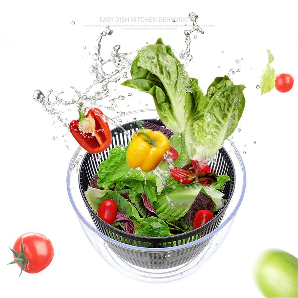 Useful Vegetables Fruits Dryer Salad Spinner Fruit Wash Clean Basket Storage Drying Machine Kitchen Tools Vegetable Dehydrator - Mubimart