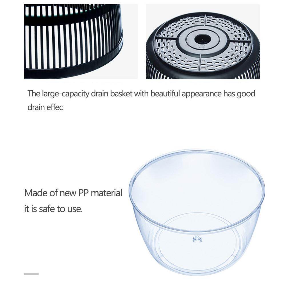 Useful Vegetables Fruits Dryer Salad Spinner Fruit Wash Clean Basket Storage Drying Machine Kitchen Tools Vegetable Dehydrator - Mubimart