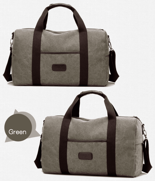 Vintage Men Canvas handbag High Quality Travel Bags Large Capacity Women Luggage Travel Duffle Bags - Mubimart