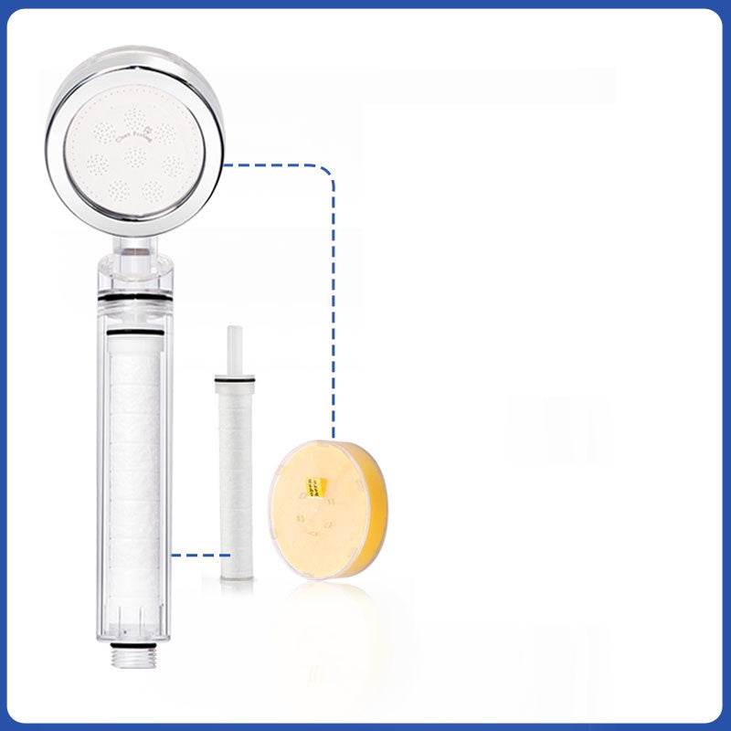 Vitamin C Dechlorination Soft Water Beauty Skin Shower Head Pressurized Shower Head - Mubimart