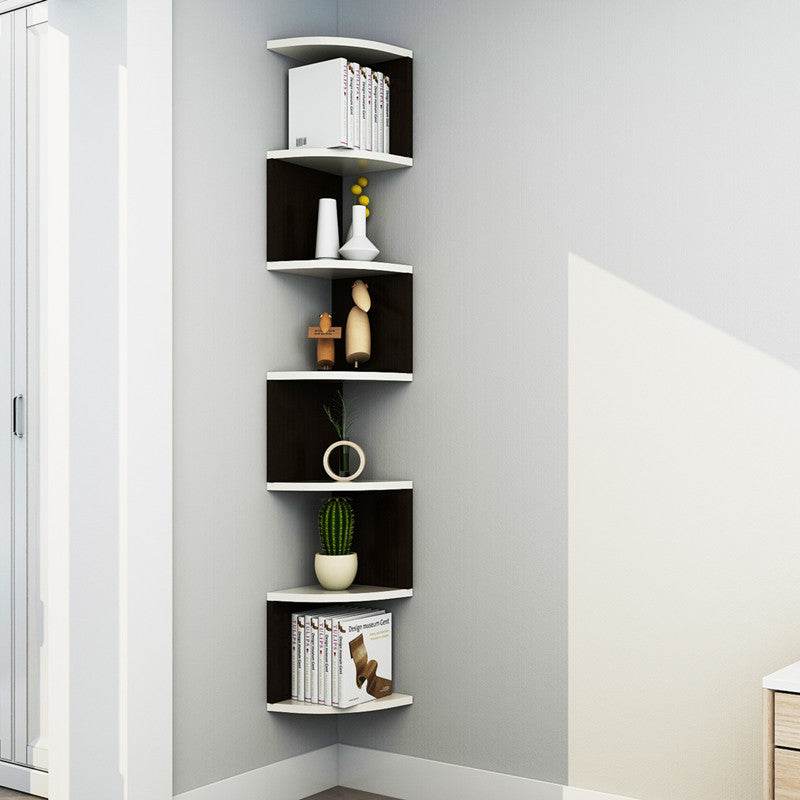 Wall Corner Shelf Corner Bookshelf Shelf Living Room Decoration Shelf Corner Wall Shelf Storage Rack - Mubimart