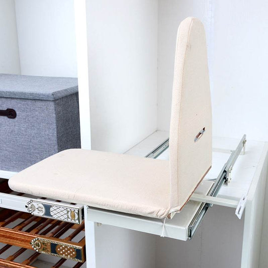 Wardrobe Push-pull Folding Ironing Board Damping Hidden - Mubimart