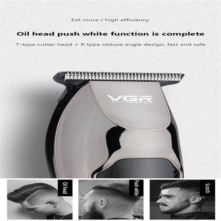 Water and electricity proof push and cut beard trimmer - Mubimart