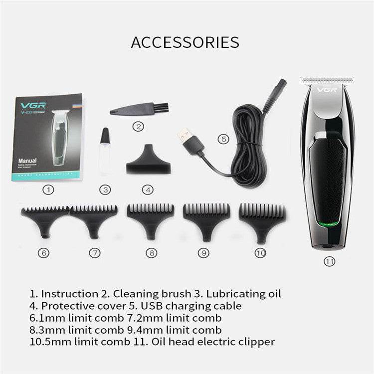 Water and electricity proof push and cut beard trimmer - Mubimart