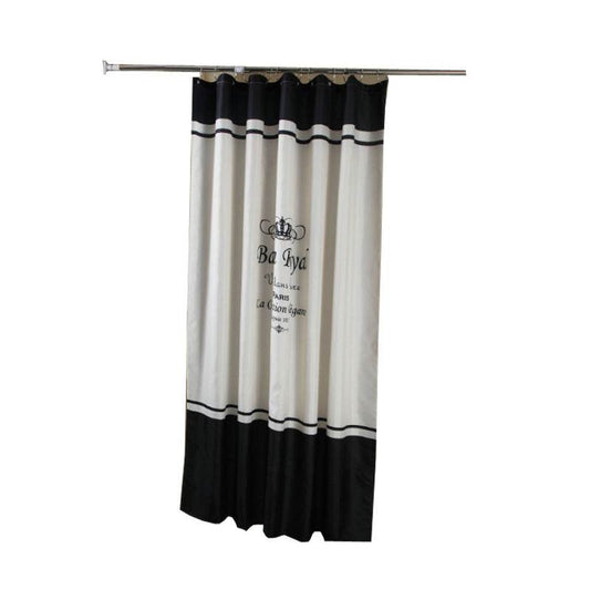 Waterproof Shower Curtain Spring Spun Polyester Shower Curtain - Mubimart