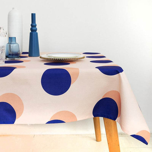 Wave point waterproof tablecloth - Mubimart