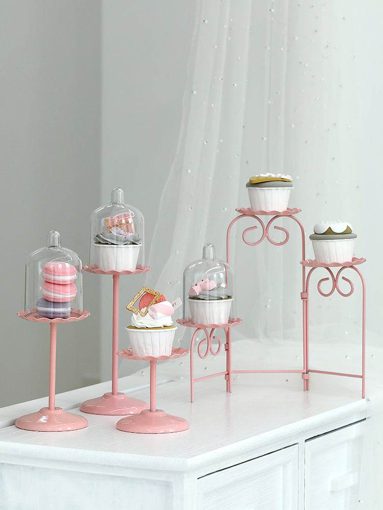 Wedding Dessert Table Pink Cake Stand - Mubimart