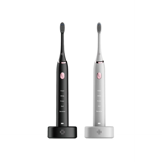 White Toothbrush Waterproof Electric Toothbrush - Mubimart