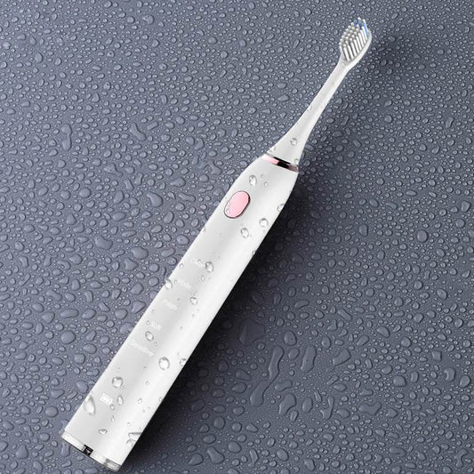 White Toothbrush Waterproof Electric Toothbrush - Mubimart