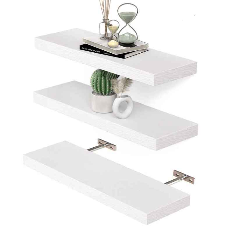 White Floating Shelves