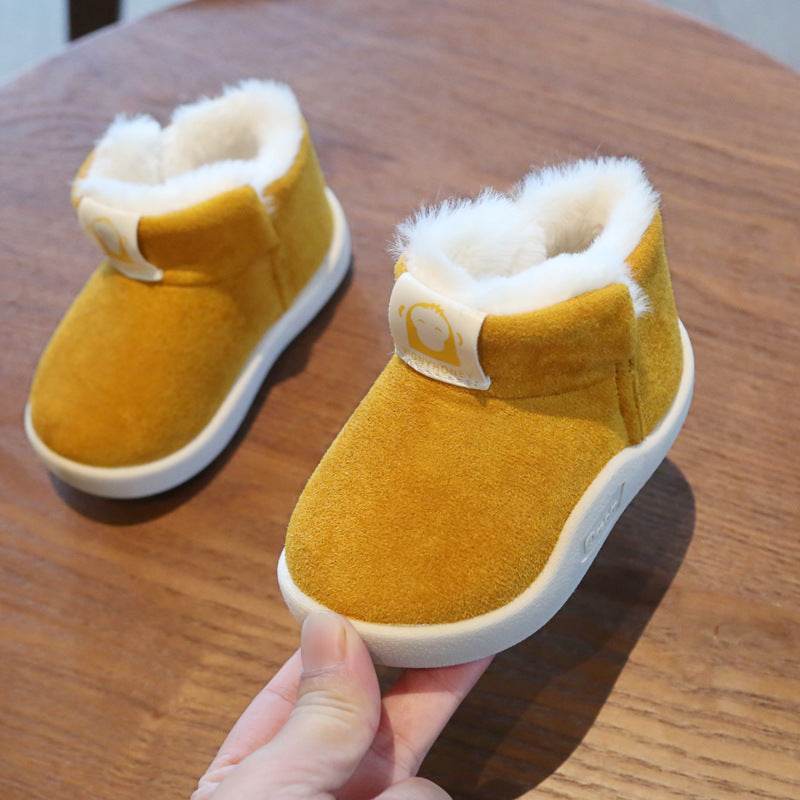 Winter Baby Girls Boys Boots Infant Toddler Snow Boots Warm Plush Outdoor Boots - Mubimart