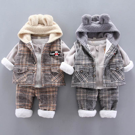 Winter Korean baby boy suit - Mubimart