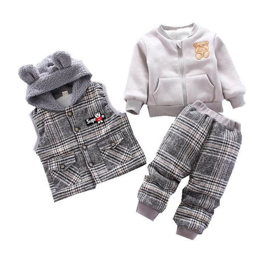 Winter Korean baby boy suit - Mubimart