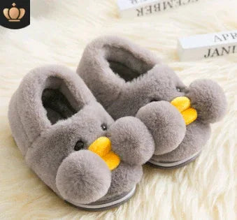 Winter-cute-cartoon-kids-cotton-shoes-for-men-and-women-baby-shoes-small-yellow-duck-cotton-slippers-children-Mubimart-1695 - Mubimart
