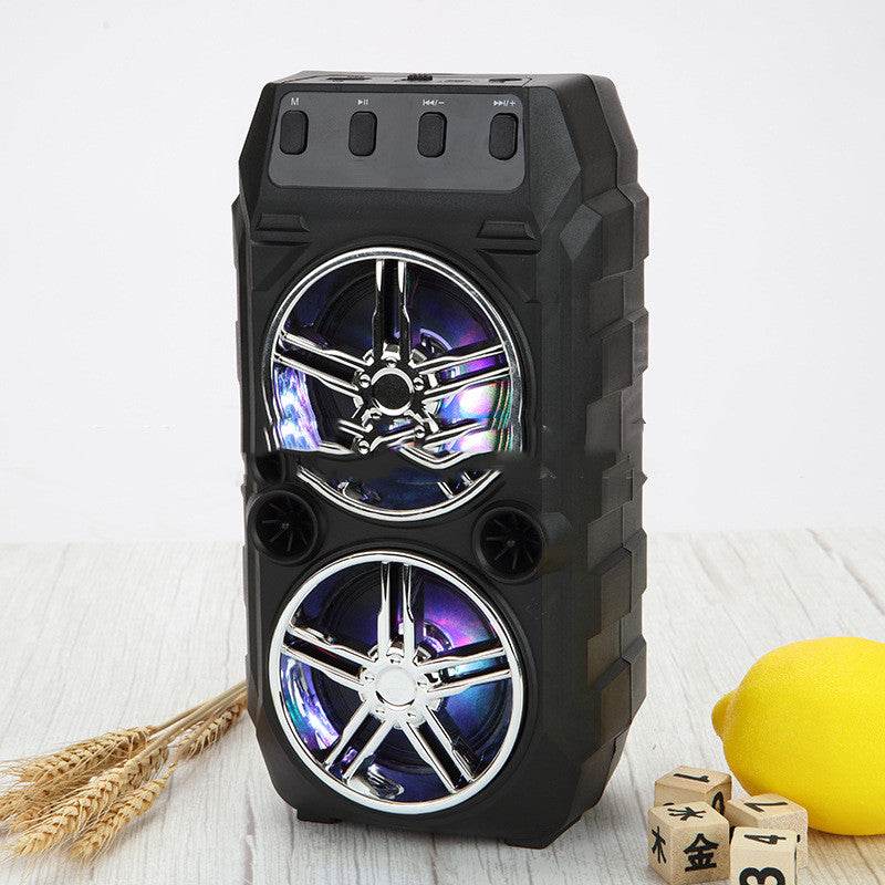 Wireless Bluetooth Speaker Dual Speakers Outdoor Portable Loud Speaker - Mubimart