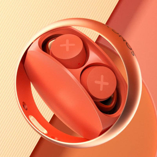 Wireless Bluetooth5.0 Earphones Sport Headsets USB-C Case Single Mode Unique Star-Ring Design - Mubimart