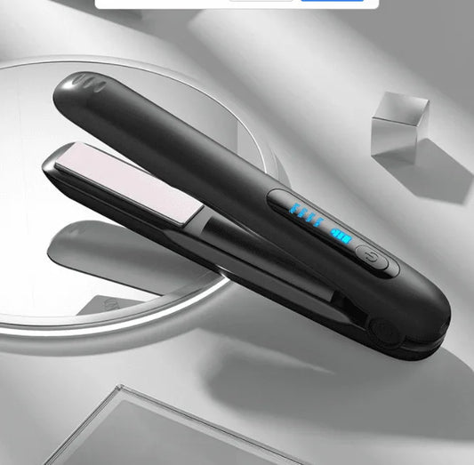Wireless-Hair-Straightener-Flat-Iron-Mini-2-IN-1-Roller-USB-5000mAh-Max-200-Degree-Portable-Cordless-Curler-4-Levels-Dry-And-Wet-Uses-Mubimart-6032 - Mubimart