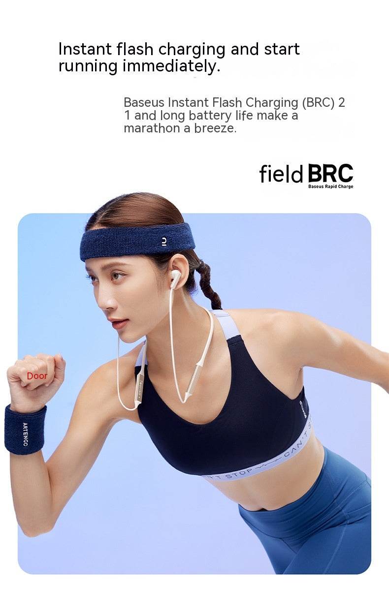 Wireless Halter Bluetooth Sport Headsets Binaural Halter Universal Earphone - Mubimart