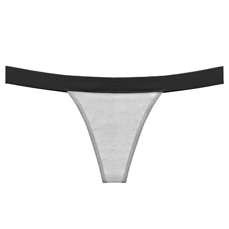 Women Breathable Cotton Thong Period Underwear Low Rise Briefs - Mubimart