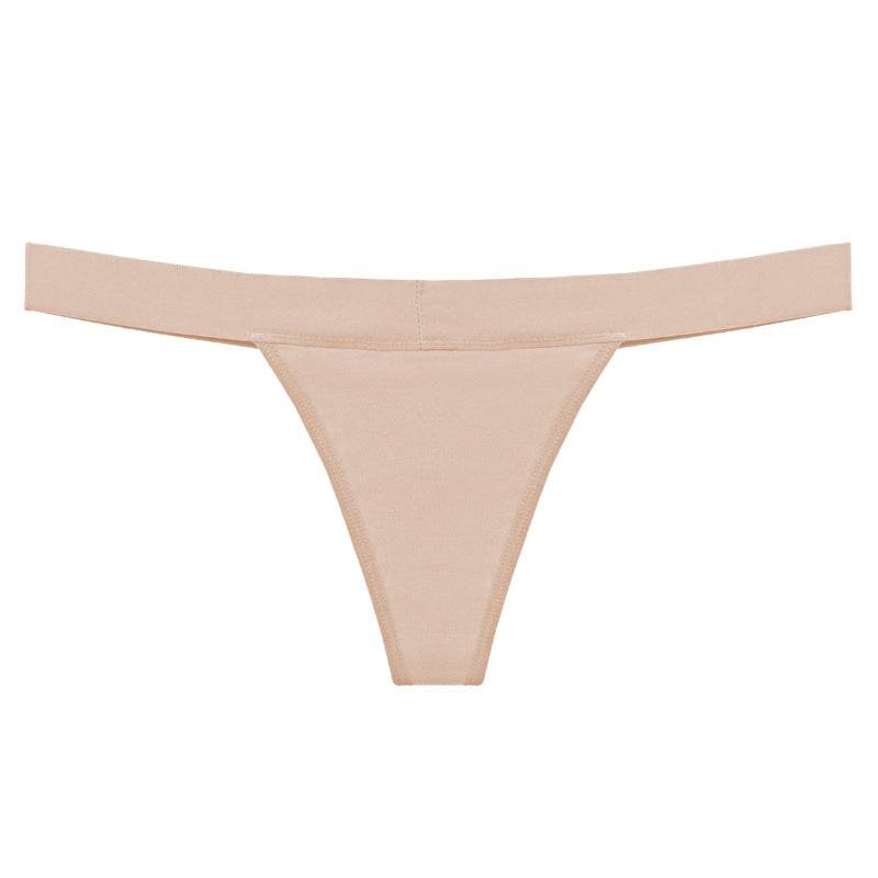 Women Breathable Cotton Thong Period Underwear Low Rise Briefs - Mubimart