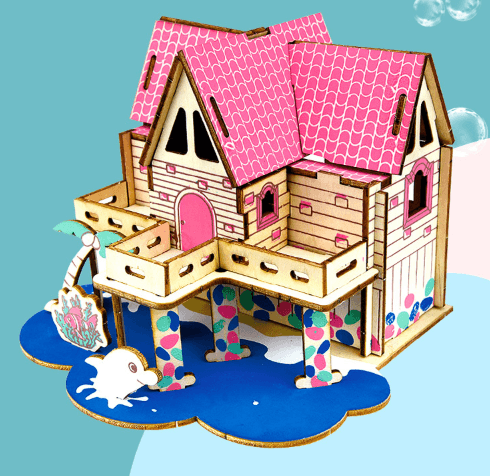 Wooden-house-model-Mubimart-3492 - Mubimart
