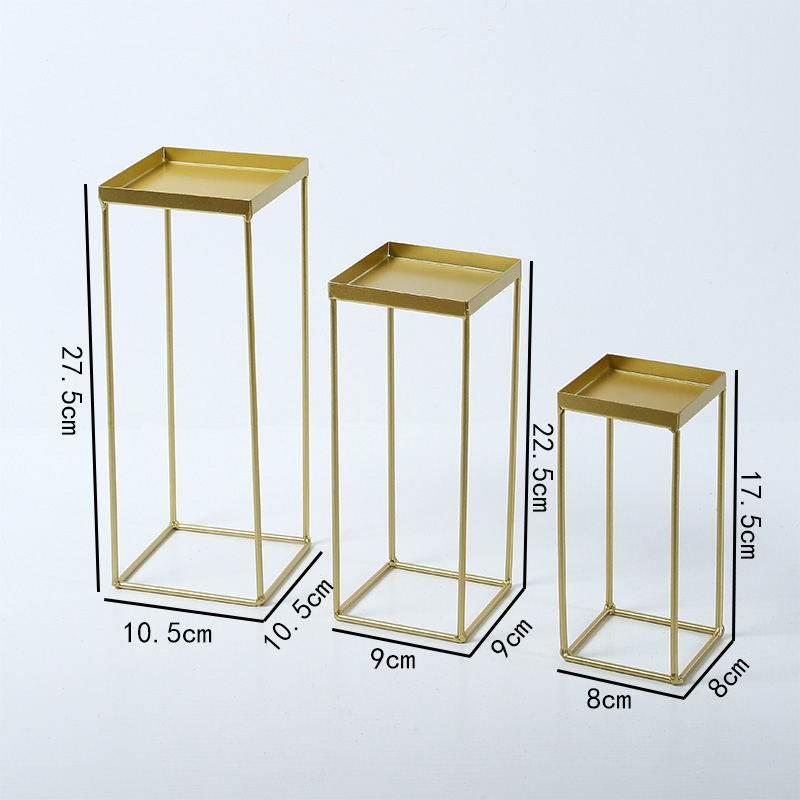 Wrought Iron Cake Stand Cake Dessert Pastry Fruit Display Tray - Mubimart