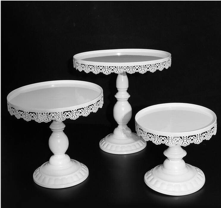 Wrought Iron Cake Stand West Point Tray Wedding Decoration - Mubimart