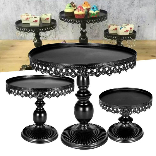 Wrought Iron Cake Stand West Point Tray Wedding Decoration - Mubimart