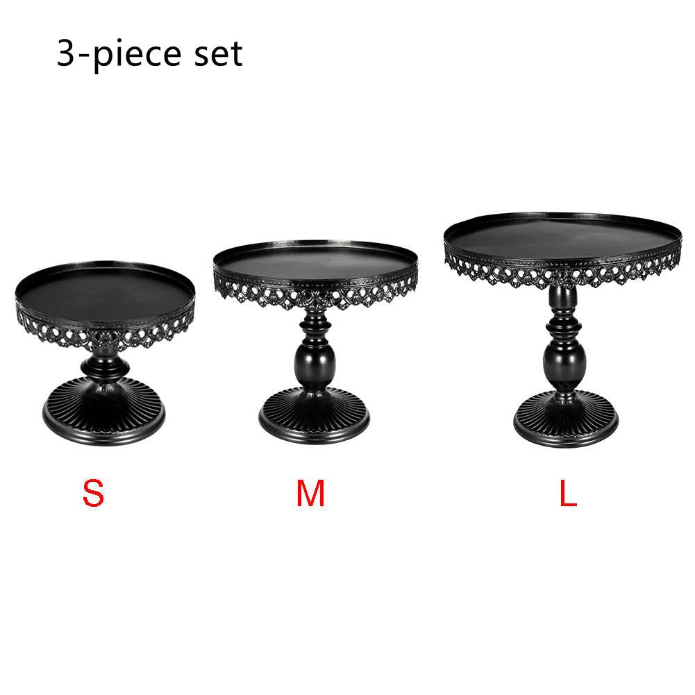 Wrought Iron Cake Stand West Point Tray Wedding Decoration - Mubimart