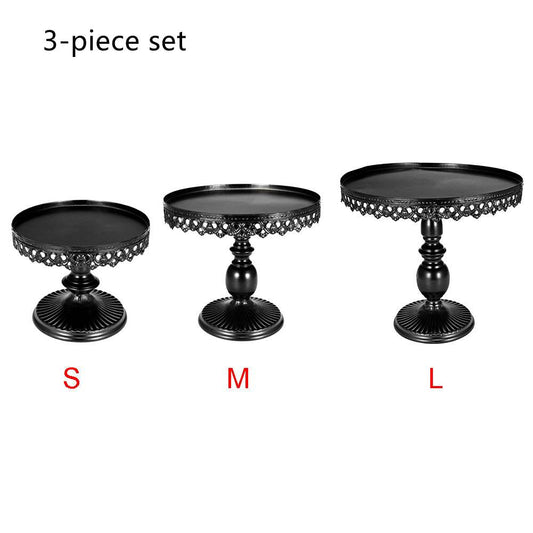 Wrought Iron Cake Stand West Point Tray Wedding Decoration - Mubimart