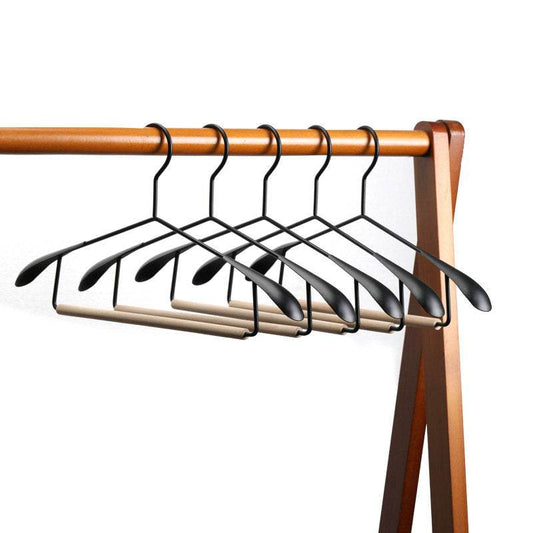Wrought Iron Solid Wood Hanger Household - Mubimart