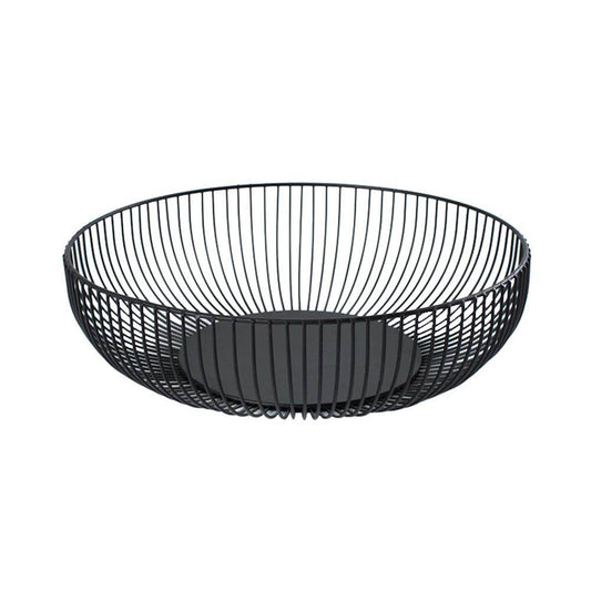 Wrought iron fruit bowl snack storage basket - Mubimart