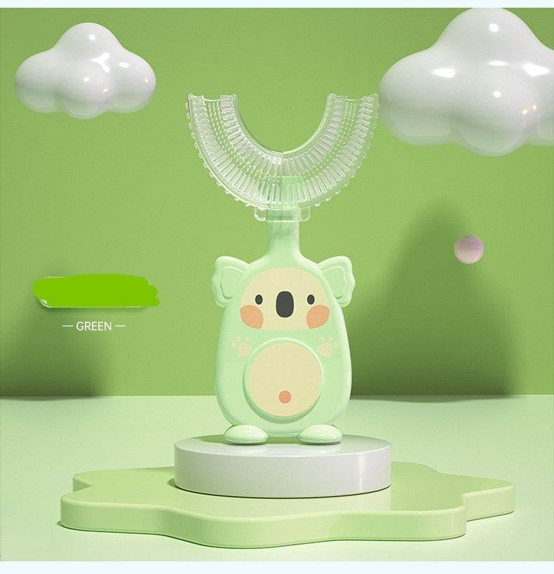 Zhuanzhuanxiong Manual Children's U-shaped Toothbrush Silicone Toothbrush Baby - Mubimart