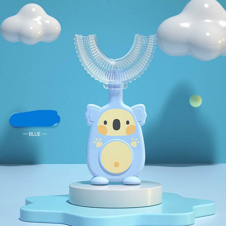 Zhuanzhuanxiong Manual Children's U-shaped Toothbrush Silicone Toothbrush Baby - Mubimart