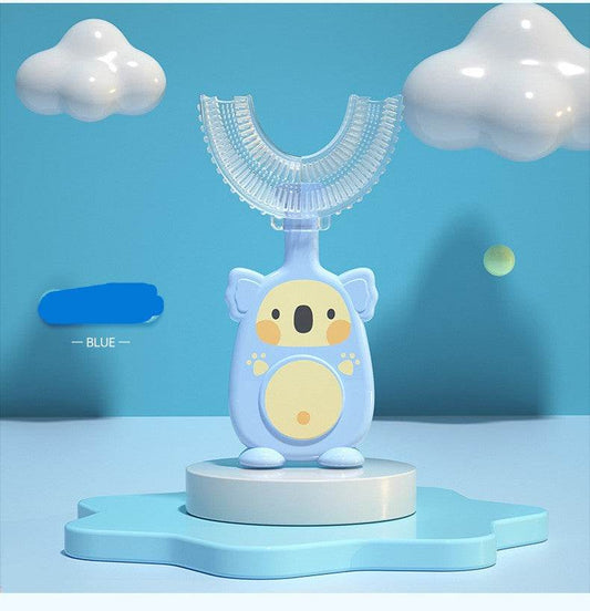 Zhuanzhuanxiong Manual Children's U-shaped Toothbrush Silicone Toothbrush Baby - Mubimart